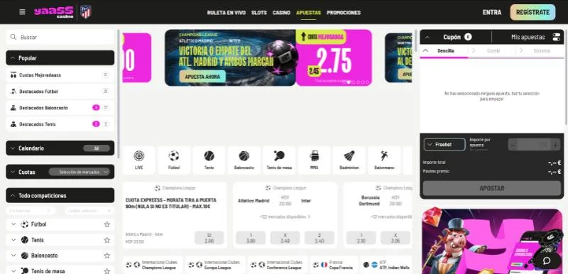 Yaass Casino Captura de pantalla 2